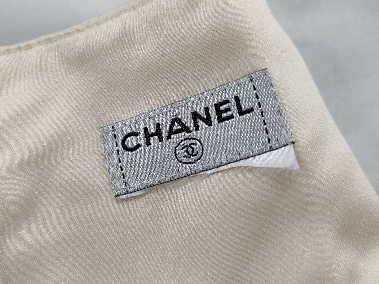 CHANEL Silk Sleeveless Top Tops