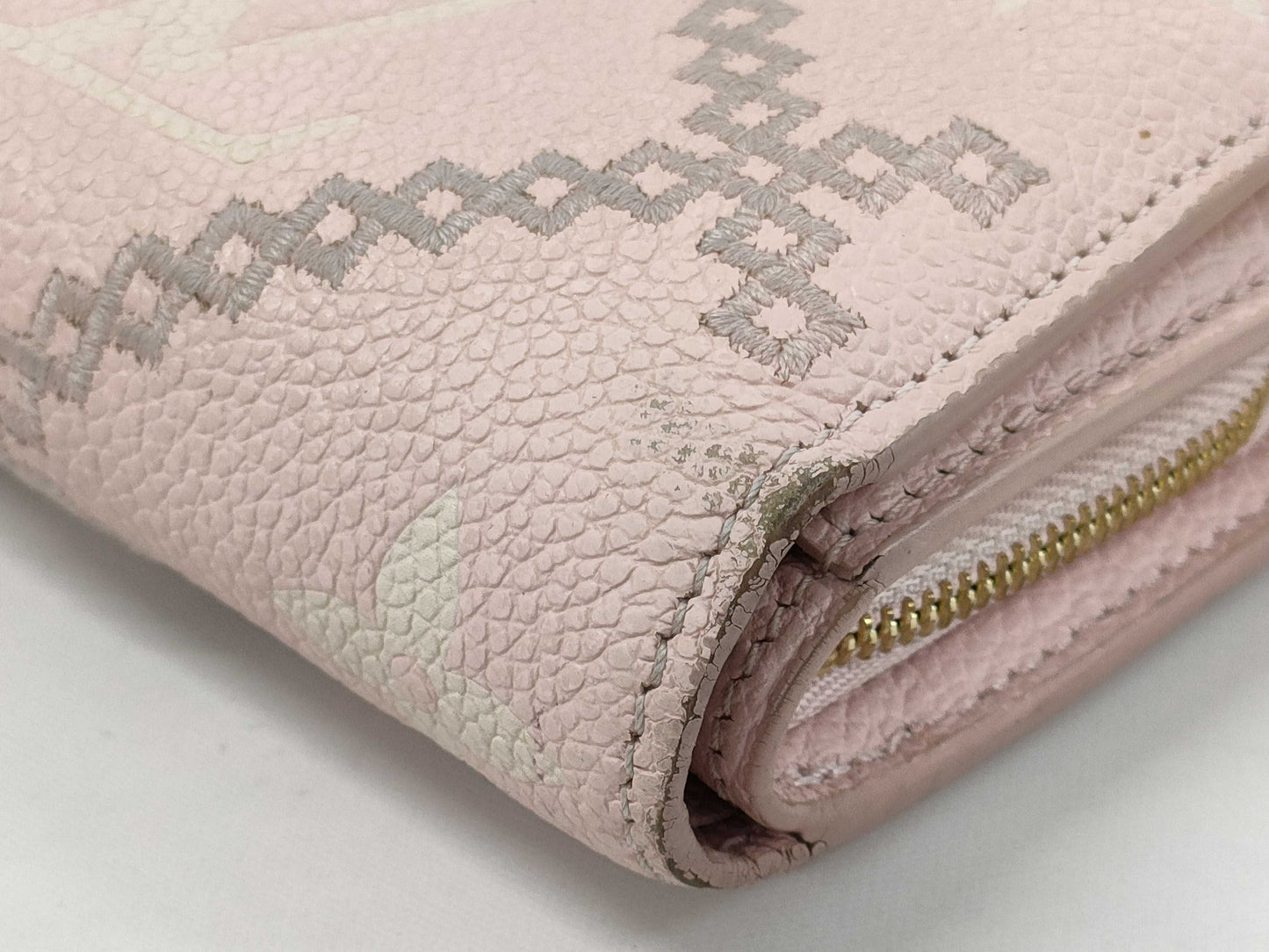 LOUIS VUITTON Monogram Empreinte Broderie Portefeuille Claire Wallet
