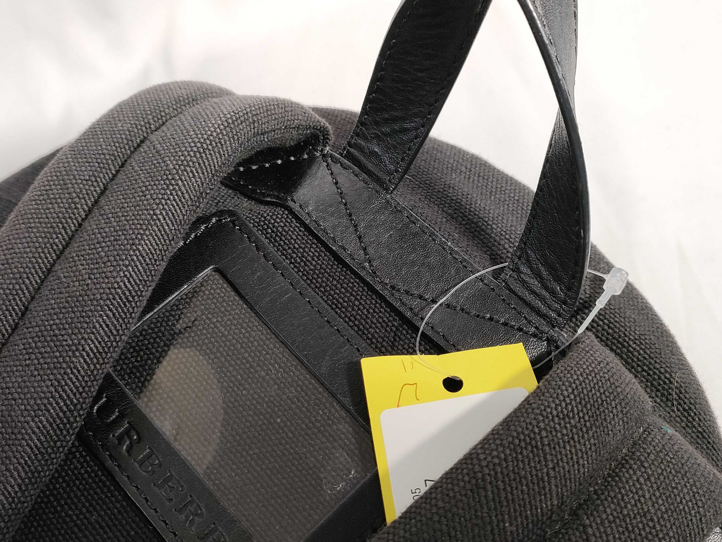 BURBERRY Border x Leather Backpack