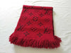 LOUIS VUITTON Monogram Scarf Red Scarf