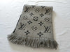 LOUIS VUITTON Monogram Scarf Gray Scarf
