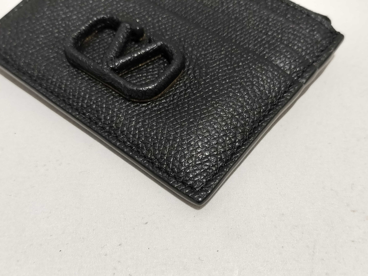 VALENTINO Coin Case with V Logo and Card Case