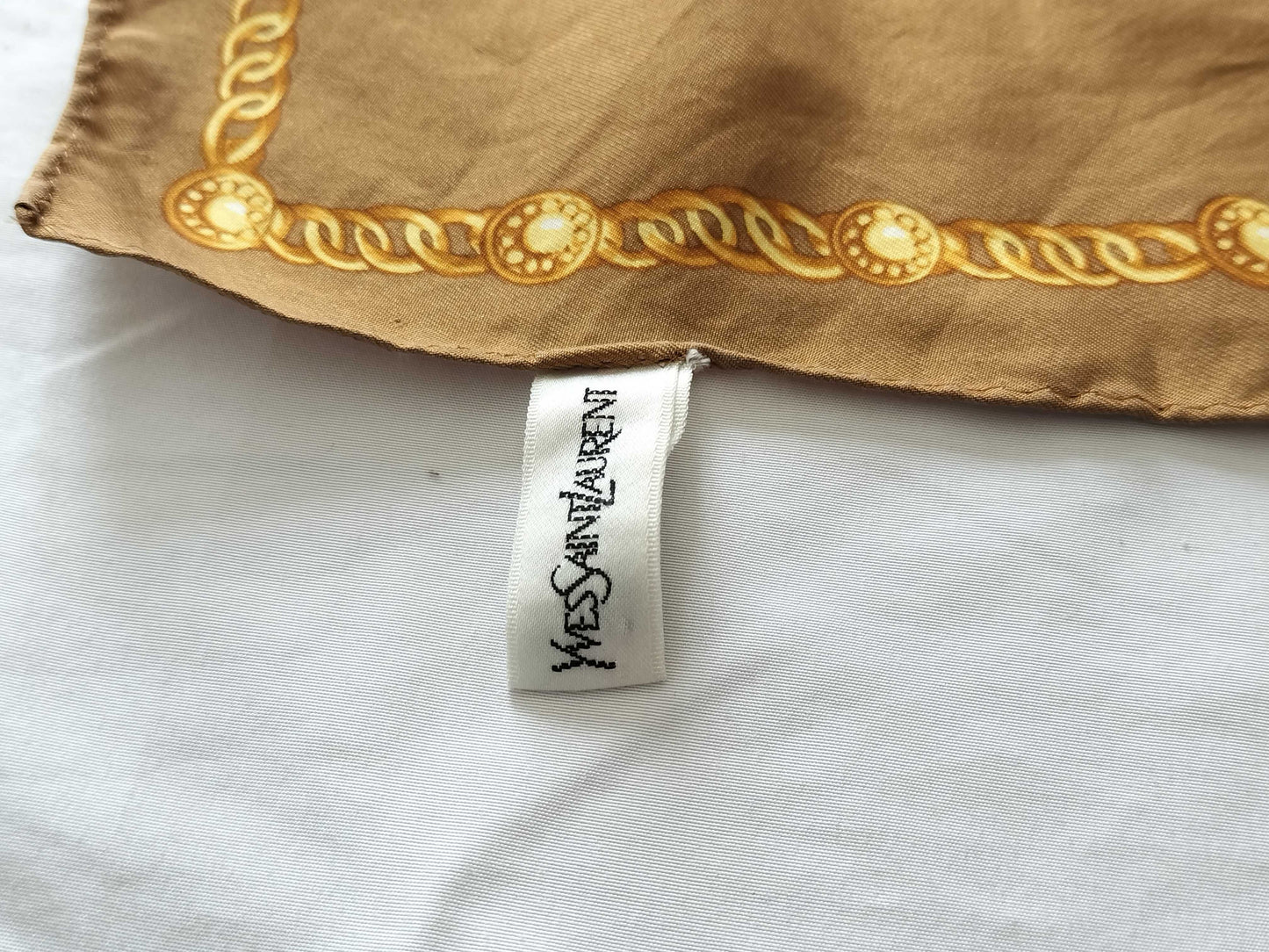 Yves Saint Laurent Jewelry Pattern Scarf