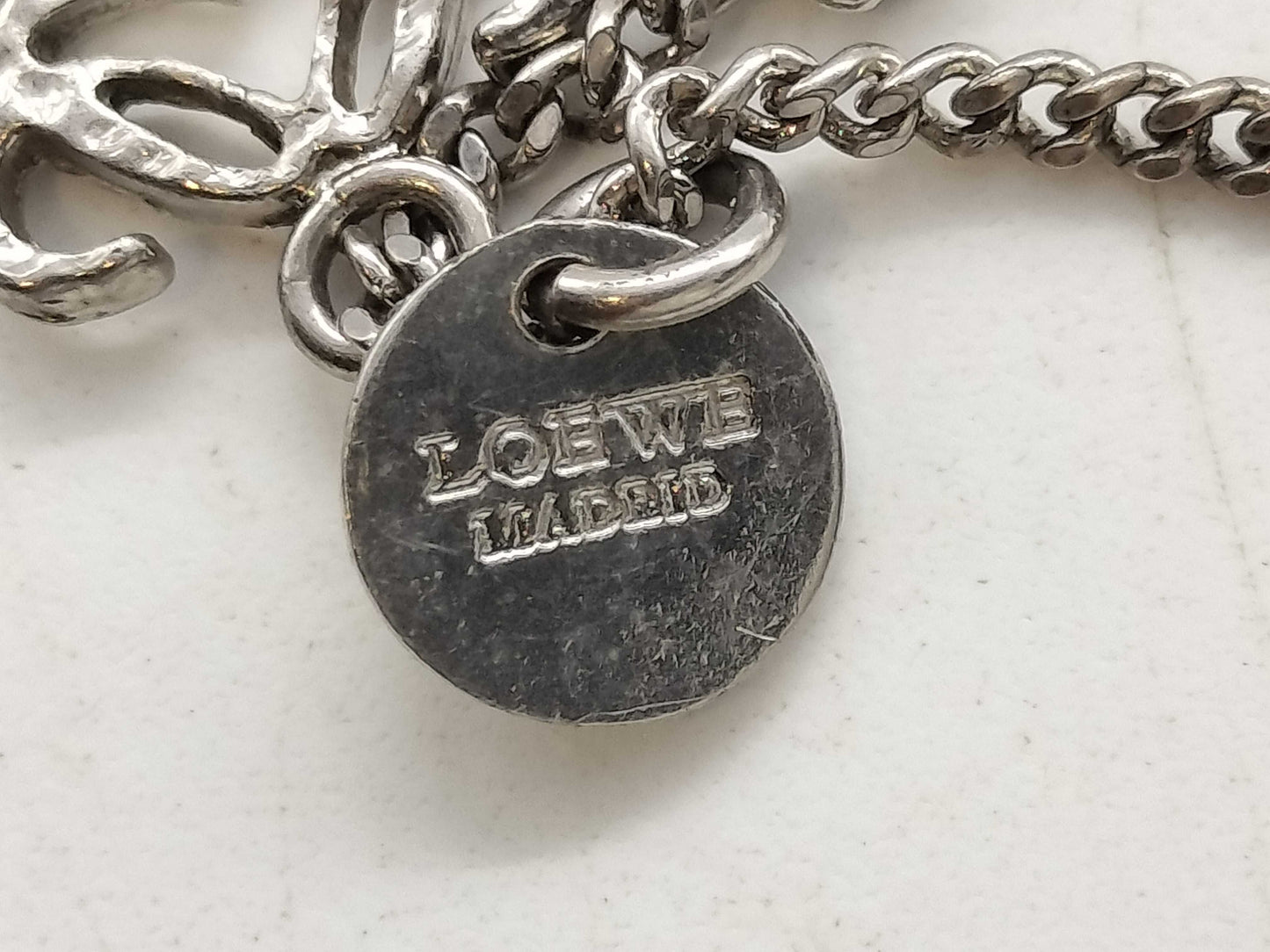 Loewe Anagram Necklace, SV925, 4.6g