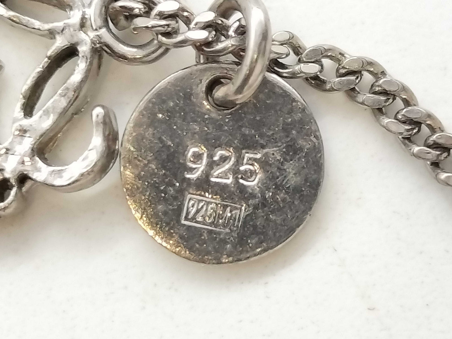 Loewe Anagram Necklace, SV925, 4.6g