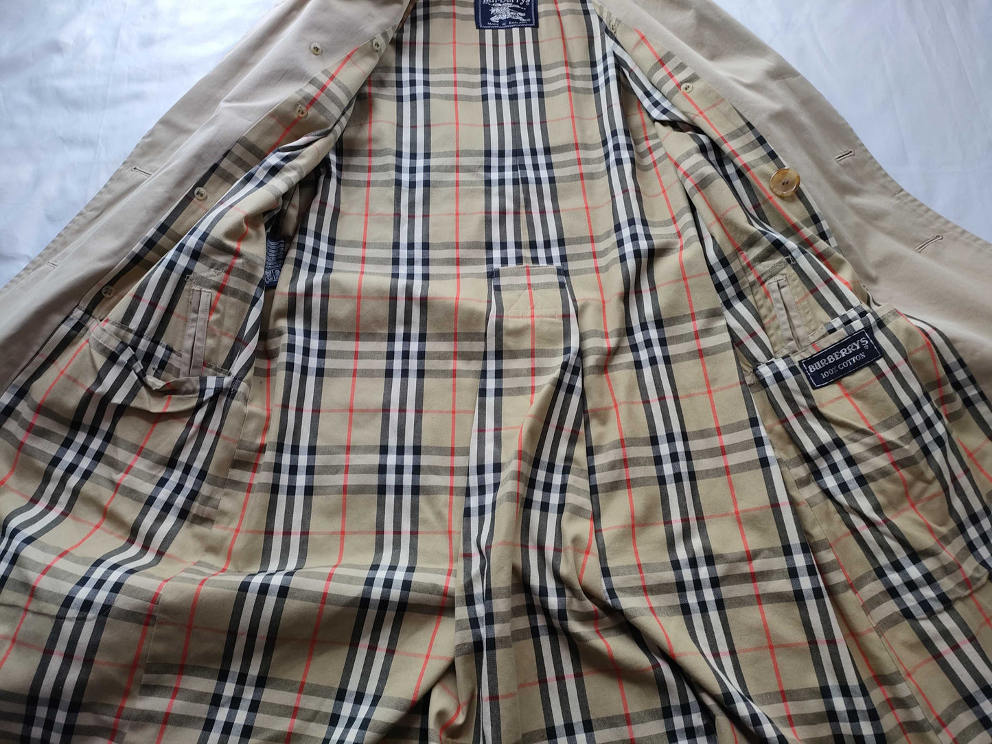 BURBERRY trench coat with Nova check lining