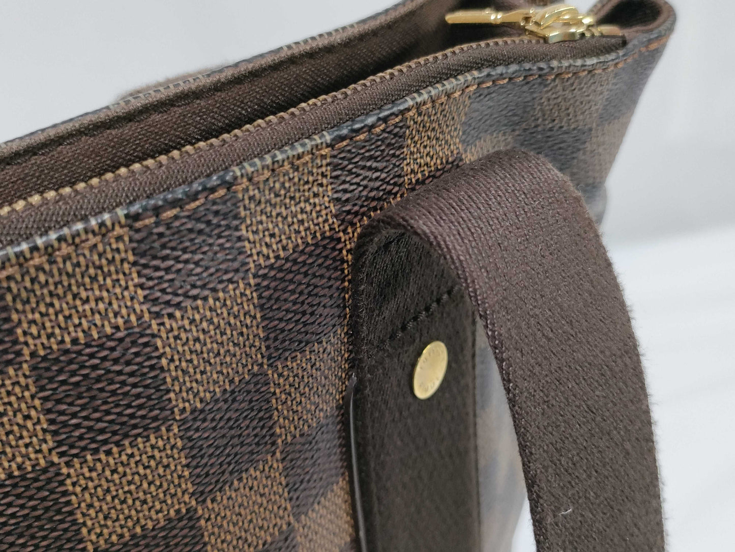 LOUIS VUITTON Damier N52006 Damier Cabas Bobur Tote Bag