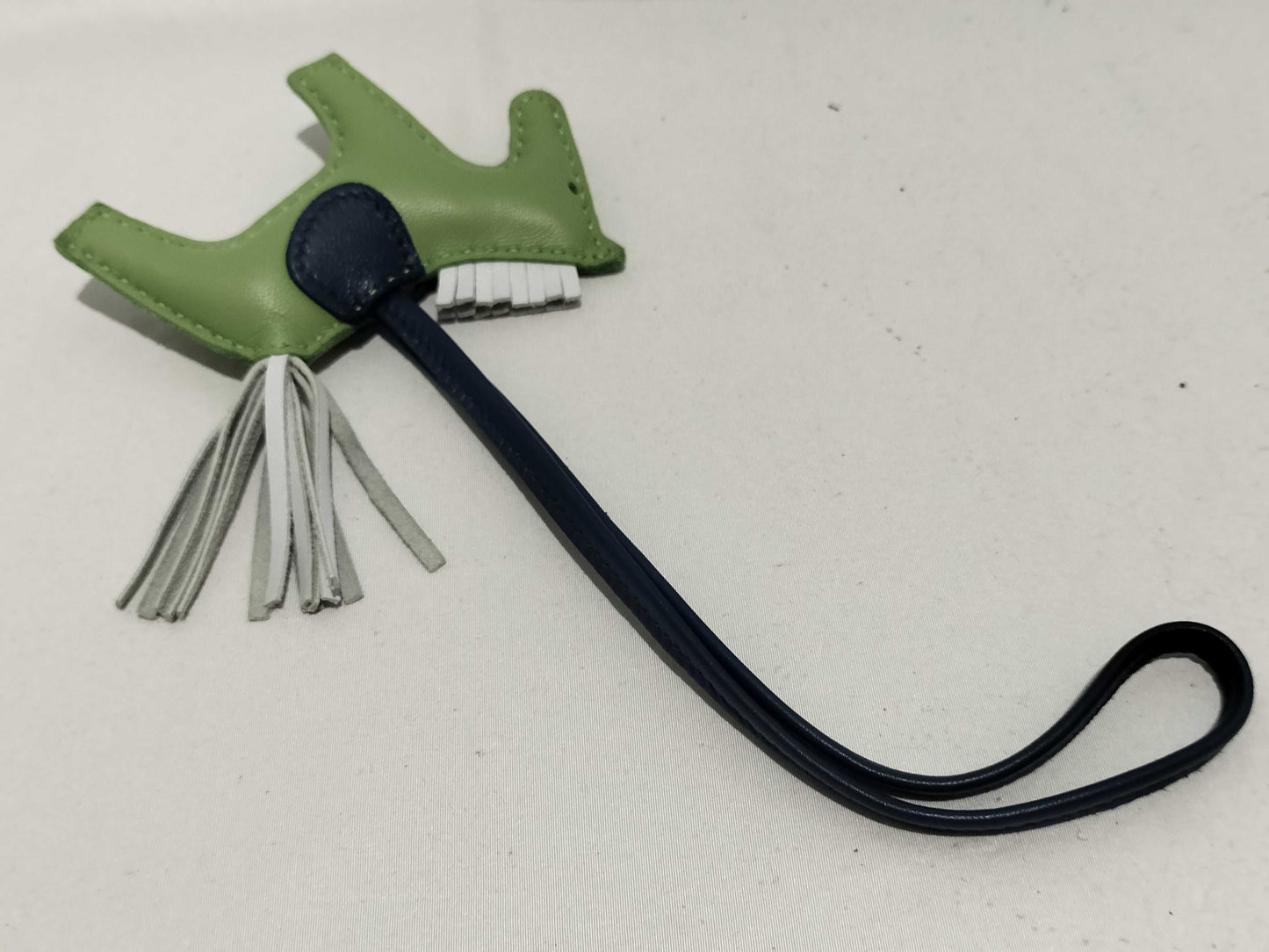 HERMES Rodeo Charm Z Stamp AM Green Charm