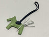 HERMES Rodeo Charm Z Stamp AM Green Charm