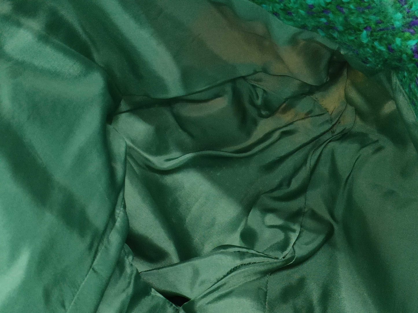 CELINE Tweed Jacket Green Jacket