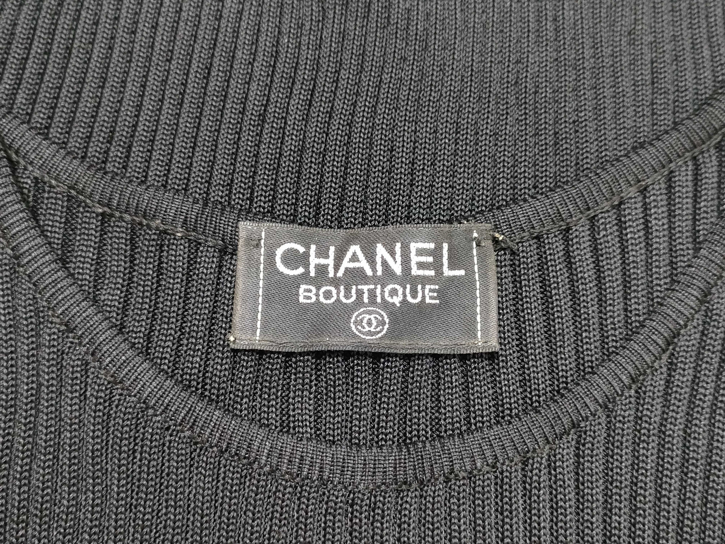 CHANEL Coco Mark Knit Dress Dress