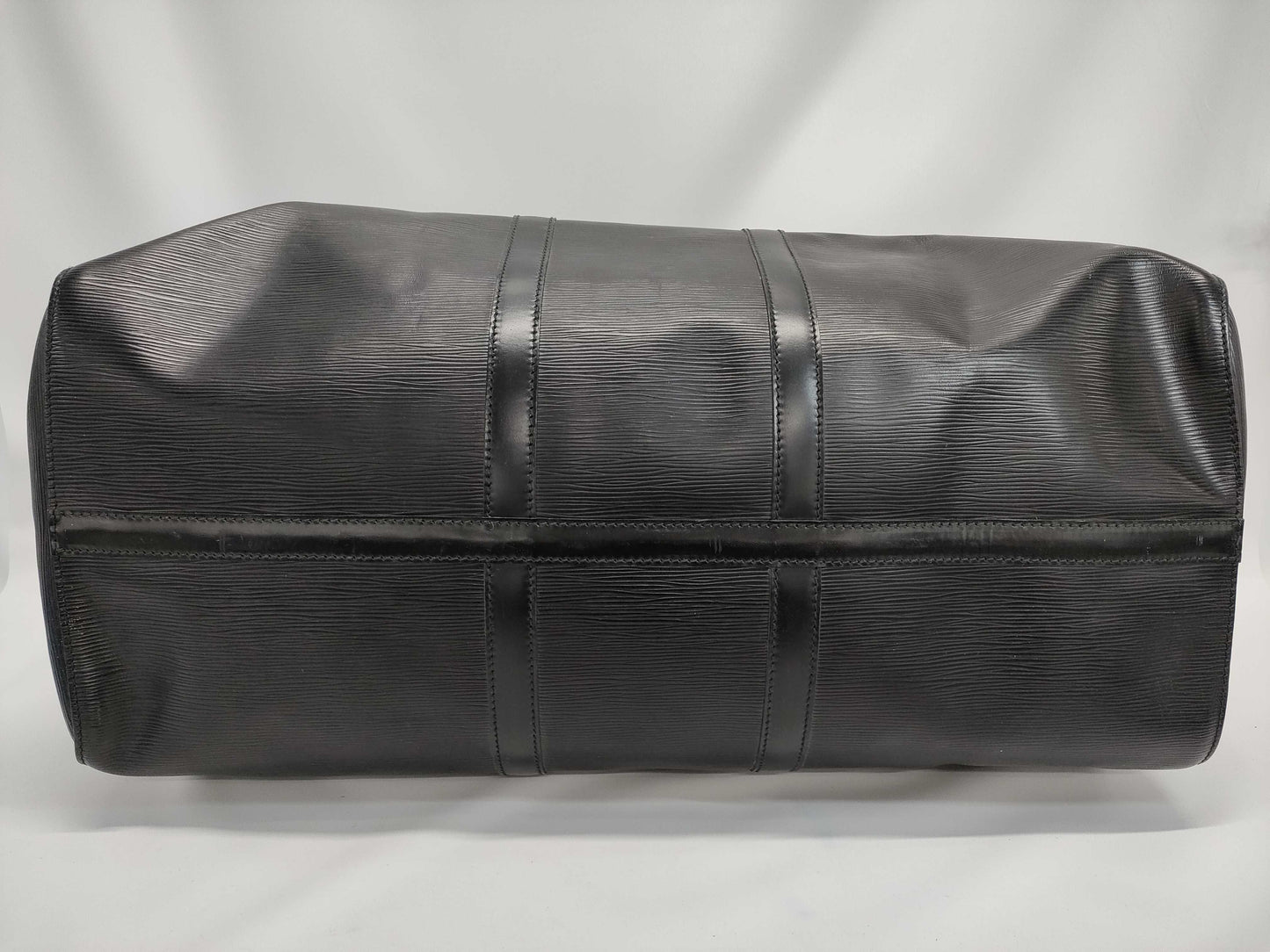 LOUIS VUITTON Epi Keepall 55 Noir Boston Bag M59142