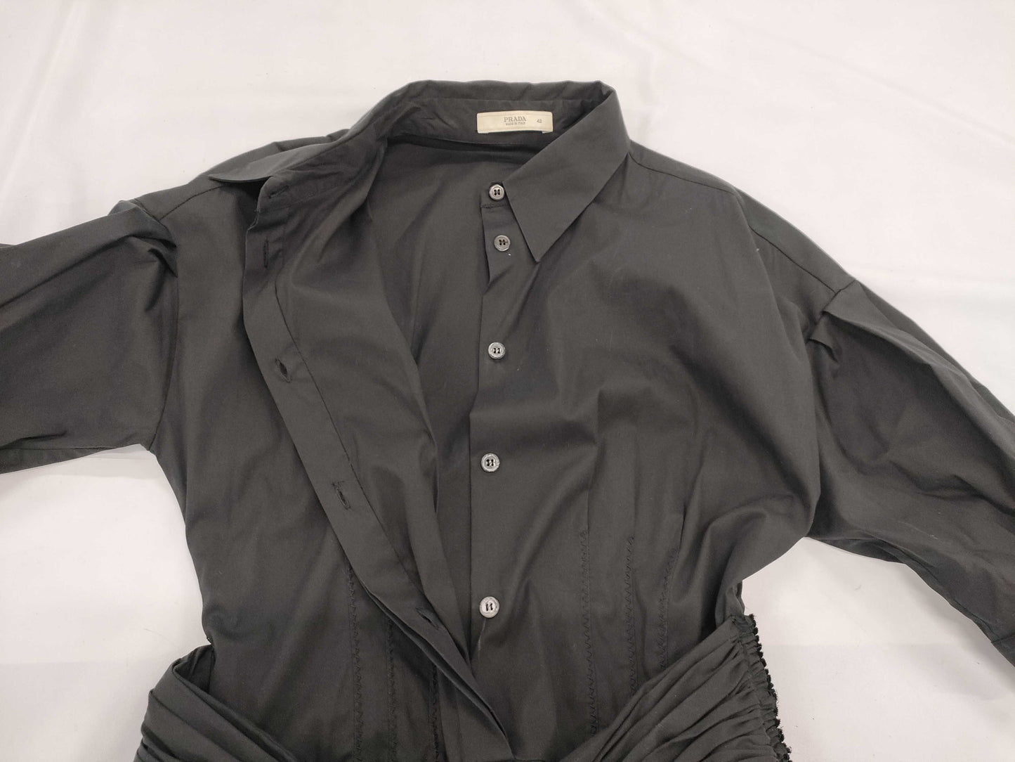 PRADA Short Sleeve Black Dress