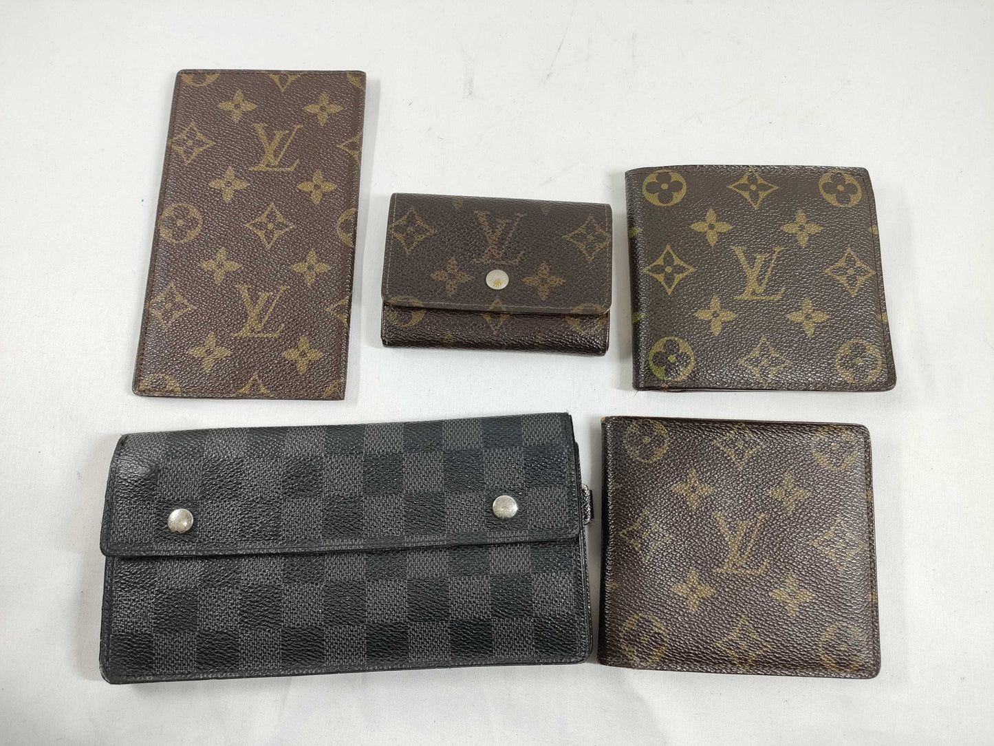LOUIS VUITTON Monogram Wallet and Other Accessories 5-Piece Set