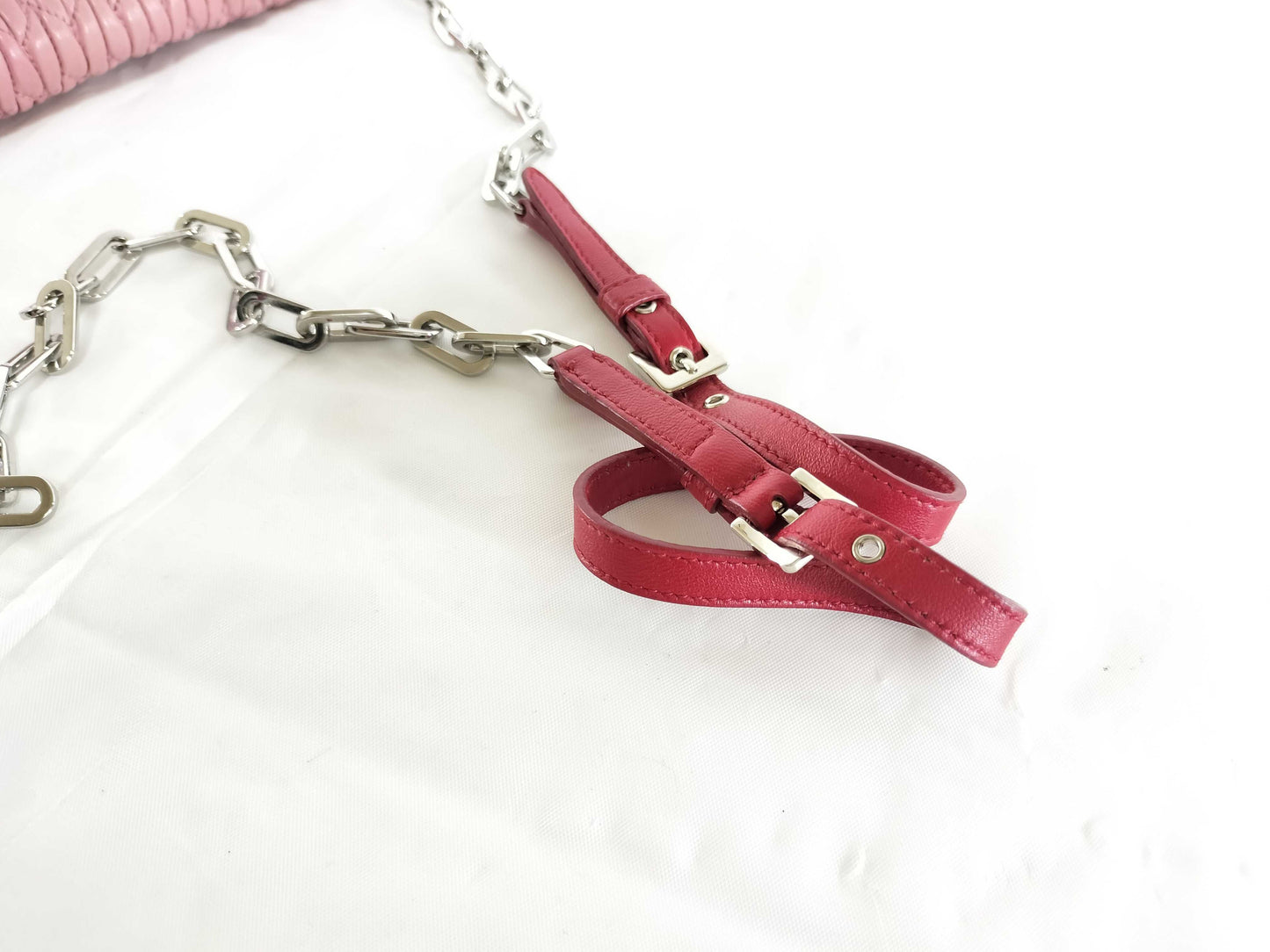 Miu Miu Miu Miu Chain Wallet Cherry Matelasse 16SS Wallet
