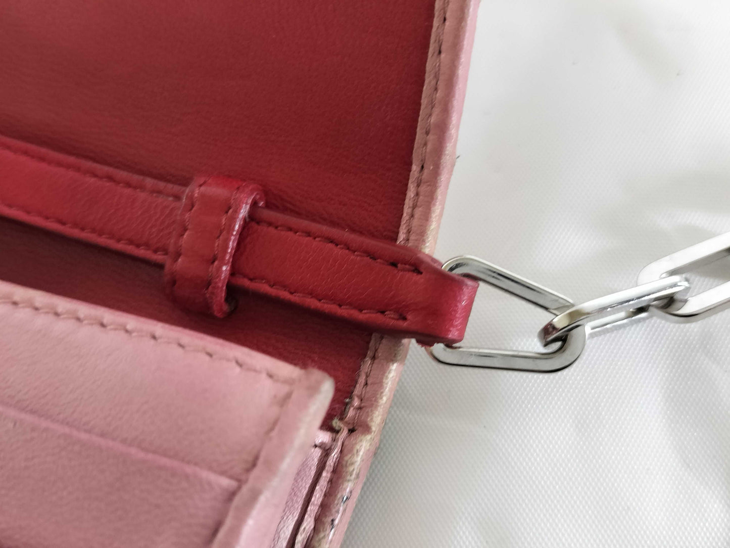 Miu Miu Miu Miu Chain Wallet Cherry Matelasse 16SS Wallet