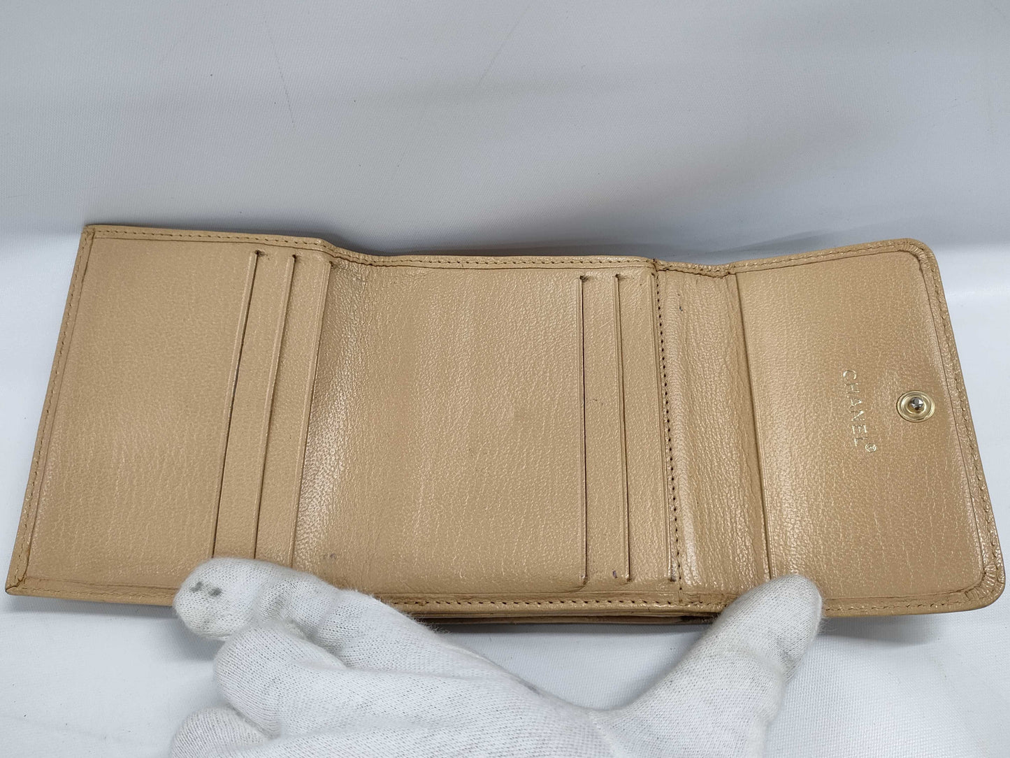 CHANEL double-hook wallet
