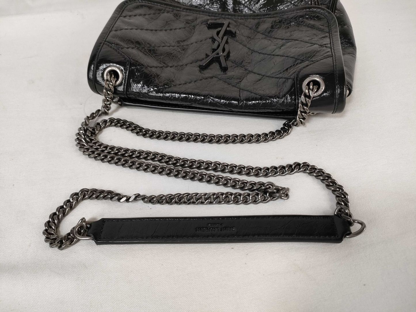 Yves Saint Laurent Paris Niki Leather Chain Shoulder Bag 633151