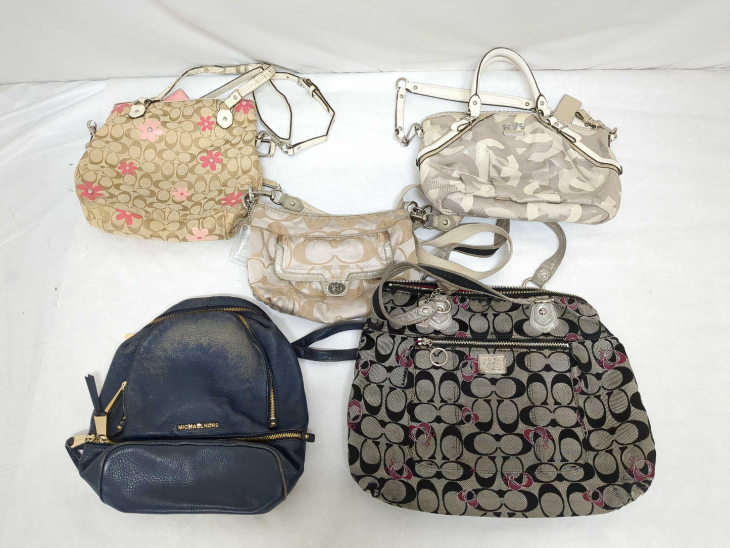 COACH Signature 5 points Michael Kors Leather Backpack and other shoulder bags