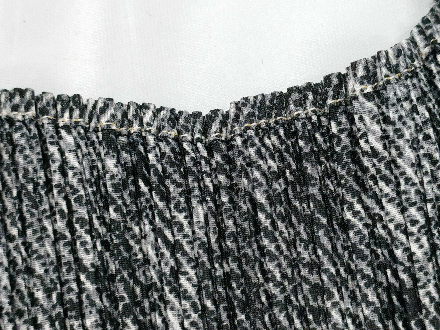 ISSEY MIYAKE Pleats Please Tank Top, All-Over Print, Navy/Gray