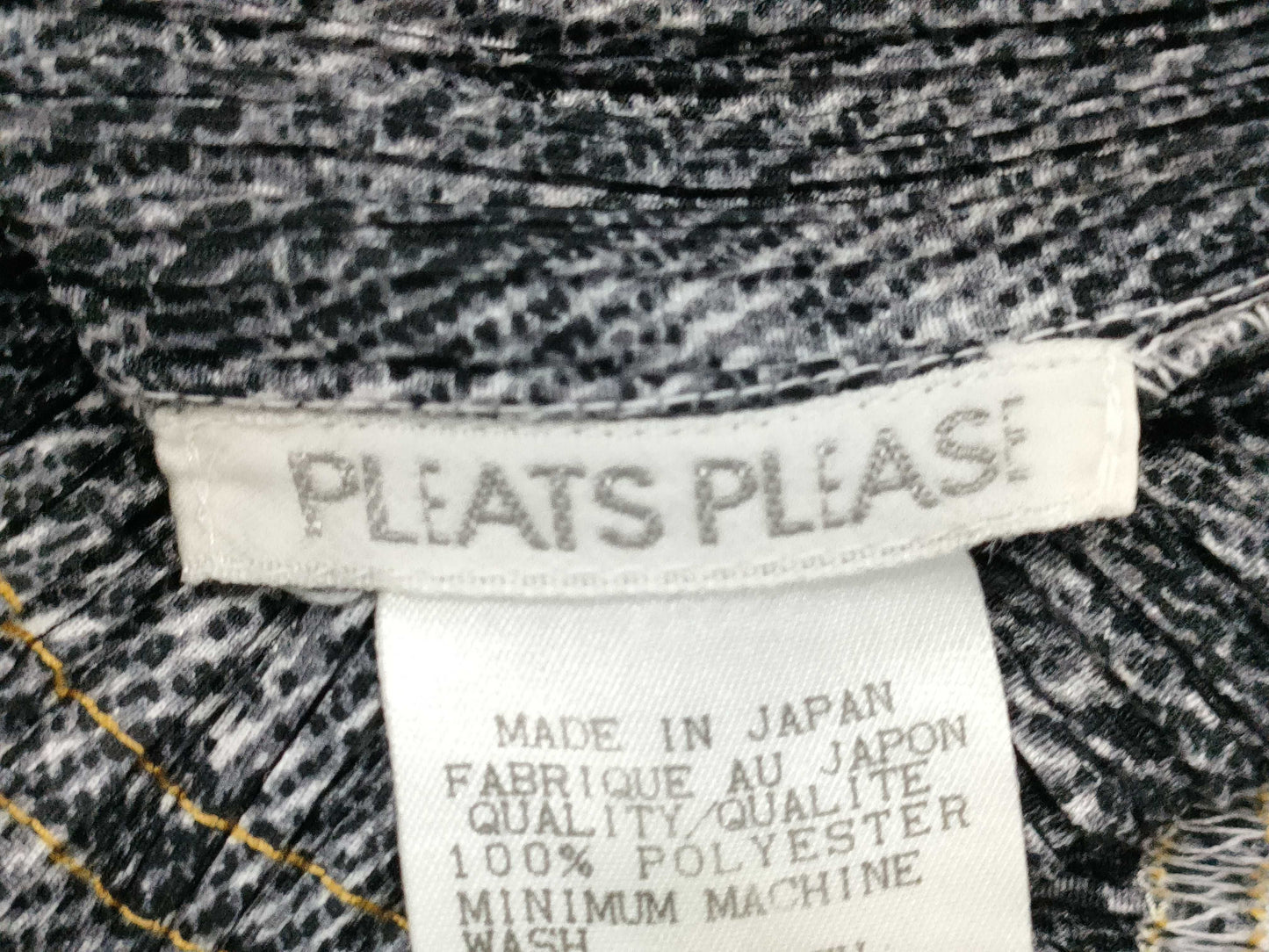 ISSEY MIYAKE Pleats Please Tank Top, All-Over Print, Navy/Gray