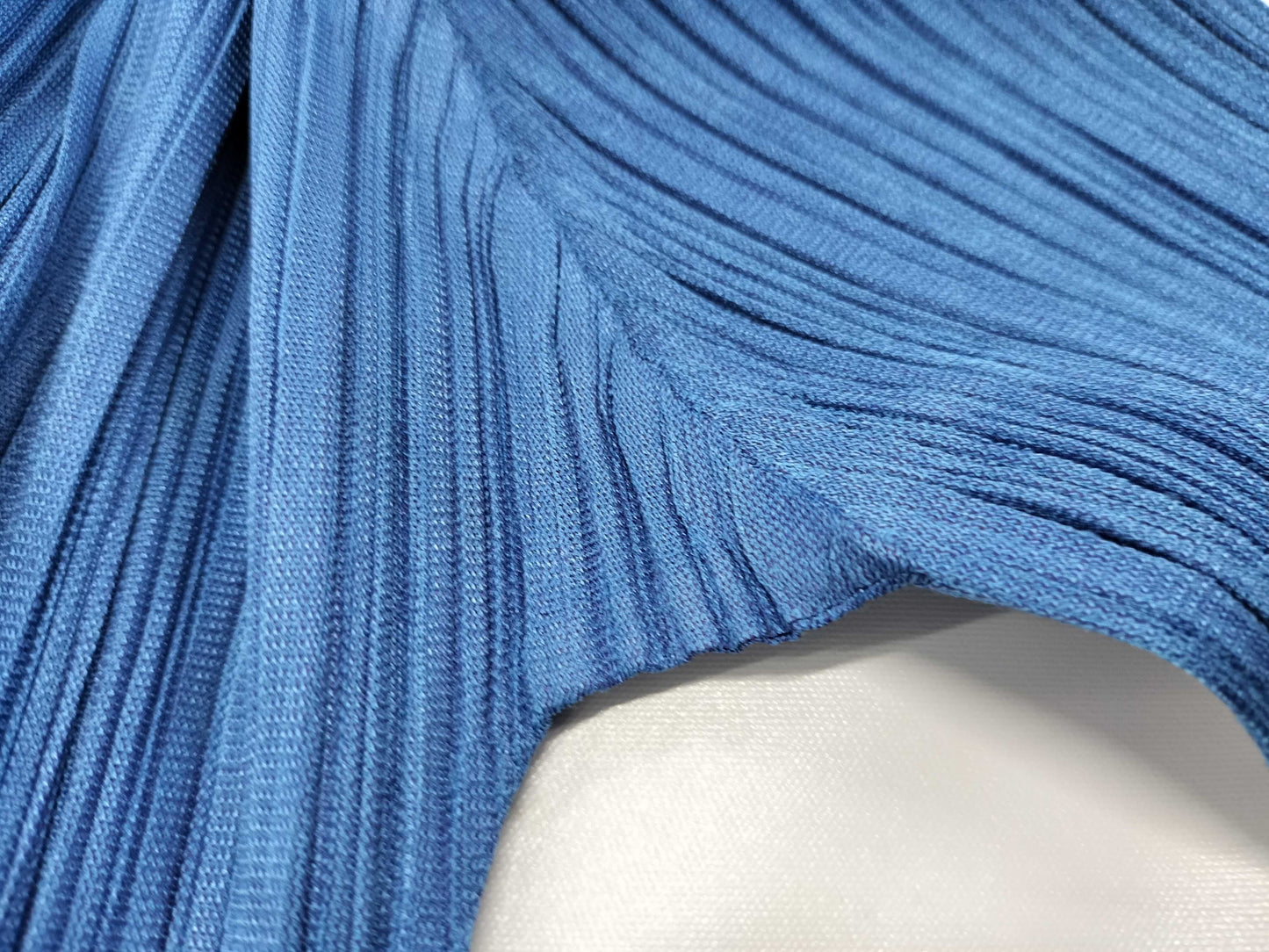 ISSEY MIYAKE Pleats Please Top, Long Sleeve, Navy Blue