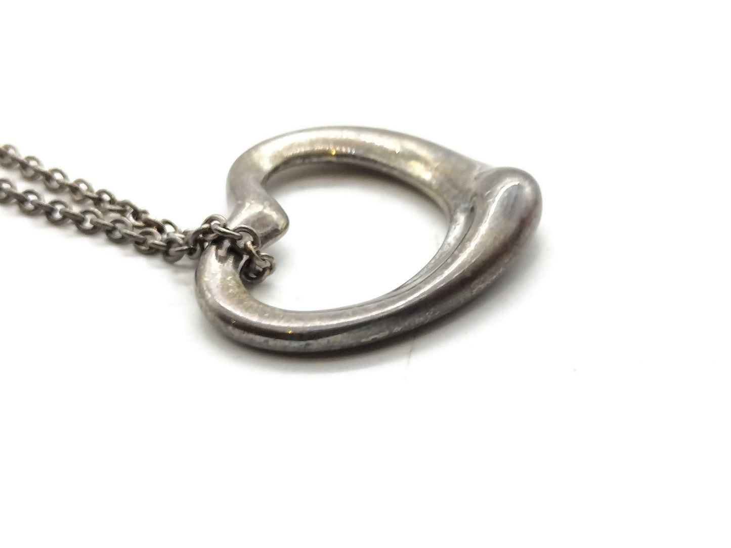 Tiffany & Co. Open Heart SV925 9.0g Necklace