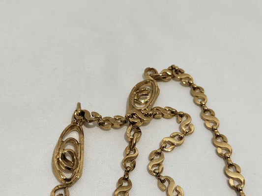 Yves Saint Laurent Vintage Gold-Colored Long Necklace