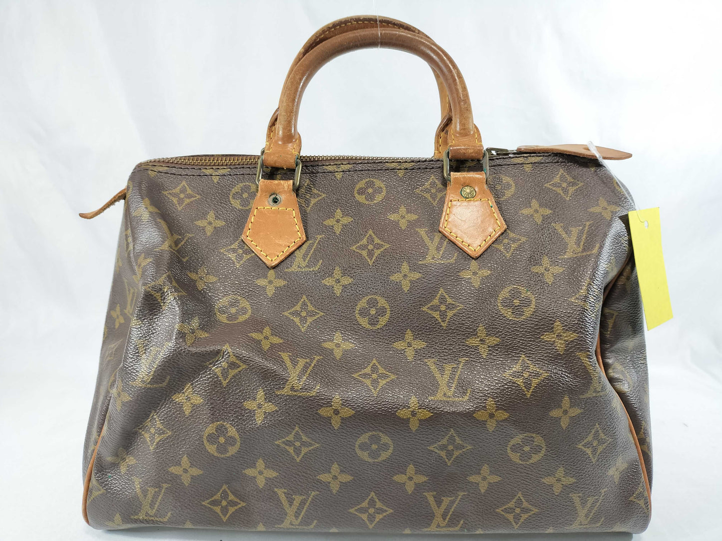 LOUIS VUITTON Monogram M41108/Speedy 30/Zipline Damaged Handbag