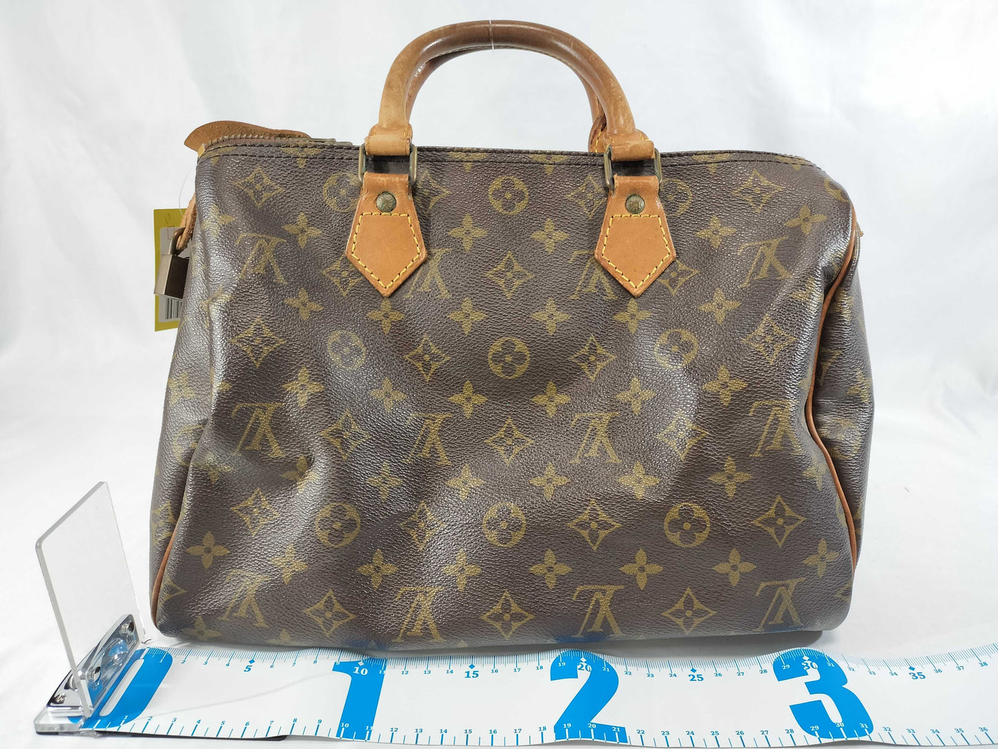 LOUIS VUITTON Monogram M41108/Speedy 30/Zipline Damaged Handbag