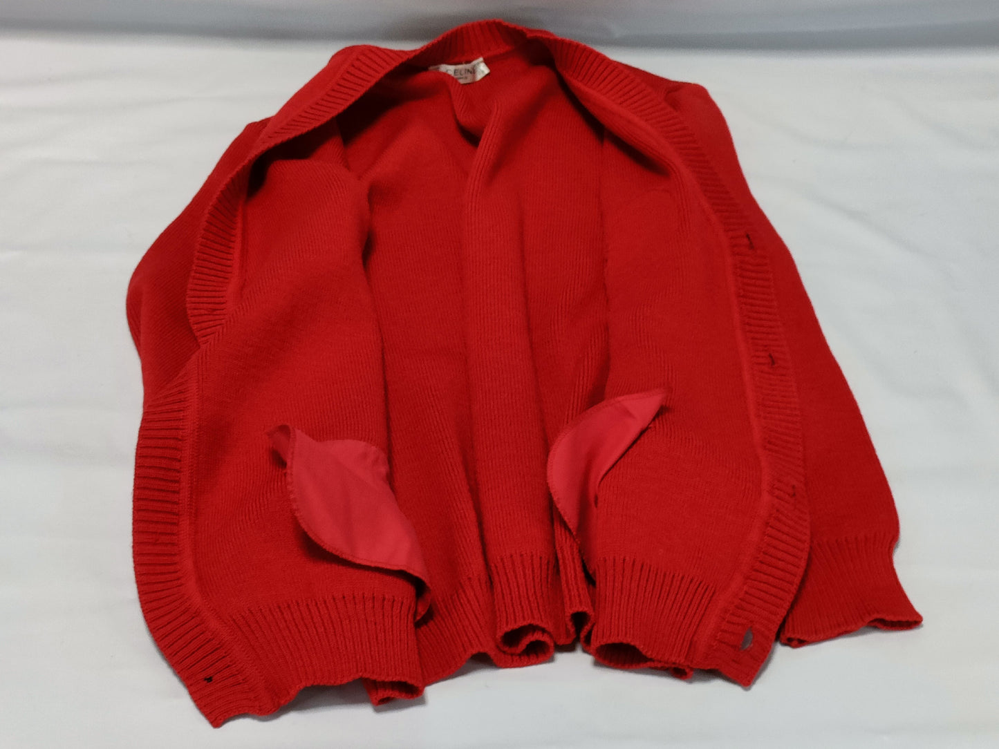 CELINE 90s Cardigan Red Cardigan