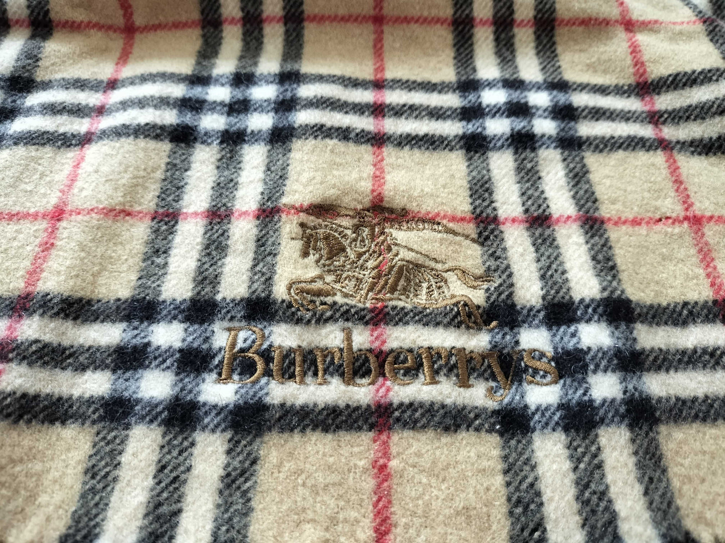BURBERRY Nova Check Wool Scarf