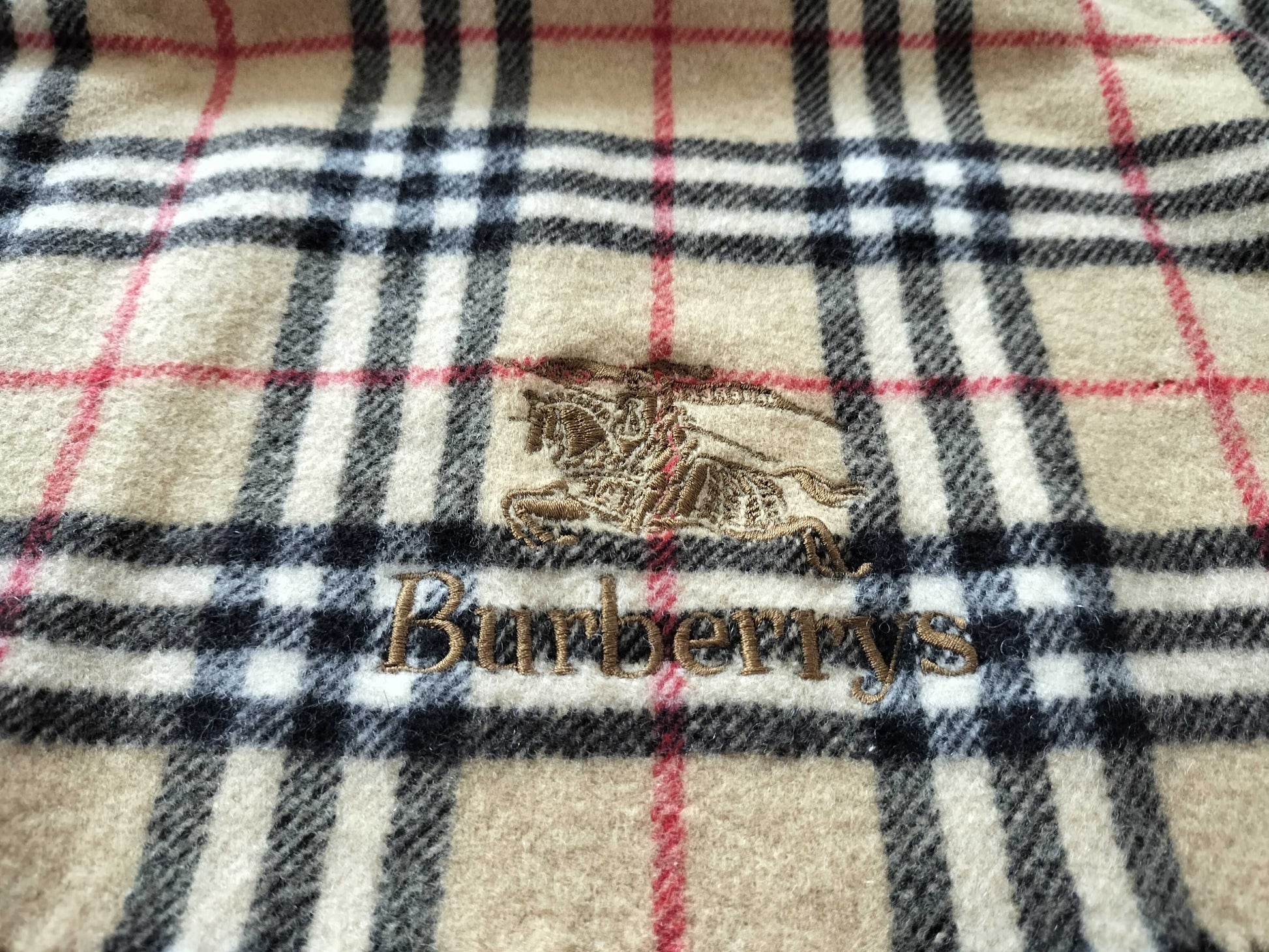 BURBERRY Nova Check Wool Scarf