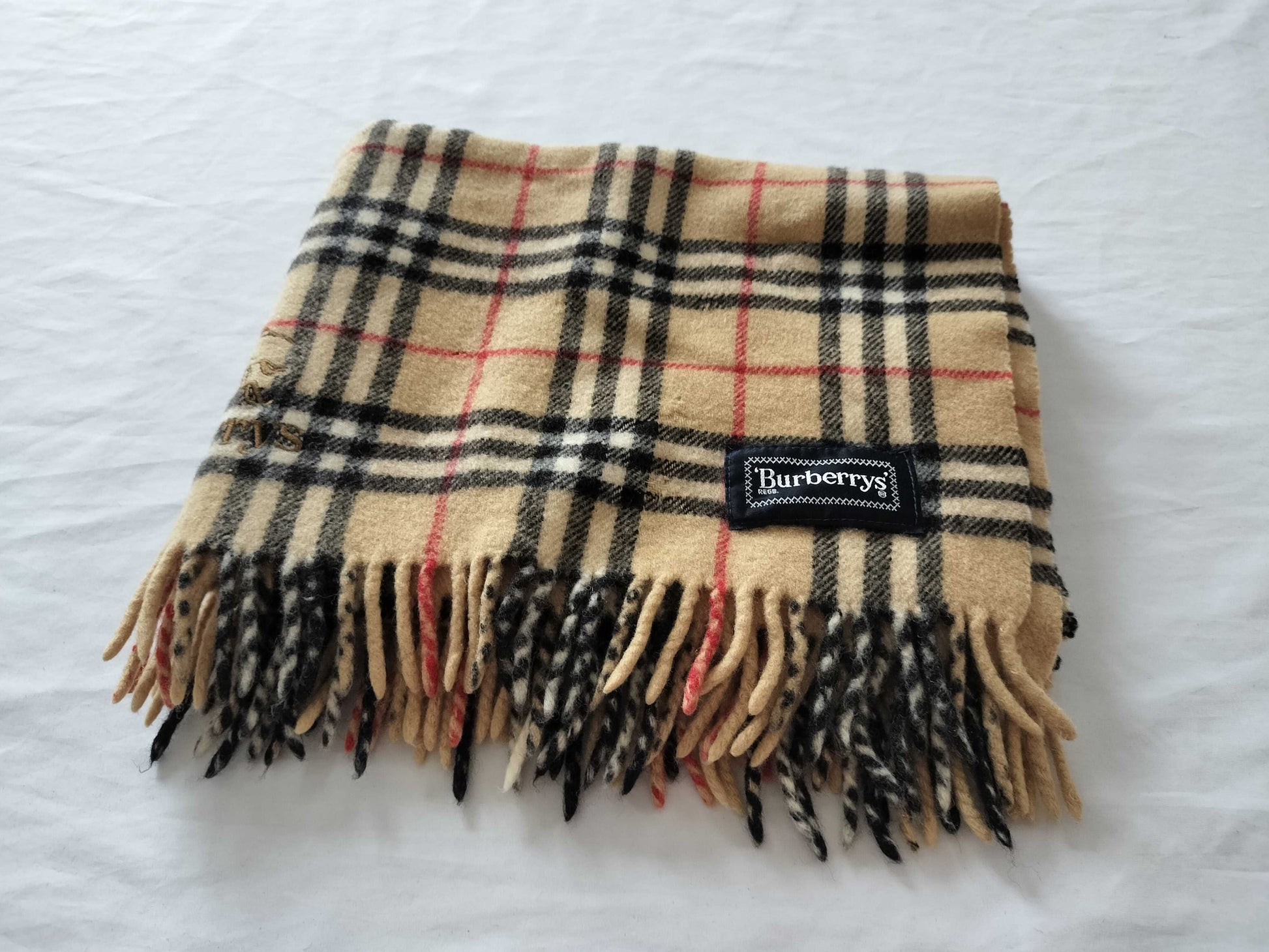 BURBERRY Nova Check Wool Scarf