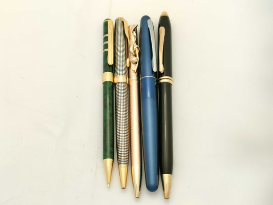 Yves Saint Laurent Parker/Pilot etc. 5-Piece Set of Mechanical Pencils and Ballpoint Pens