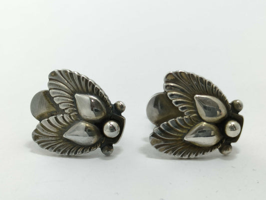 Georg Jensen Leaf SV925 8.7g Earrings