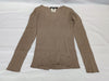 GUCCI Long Sleeve Metal Logo Silk Top