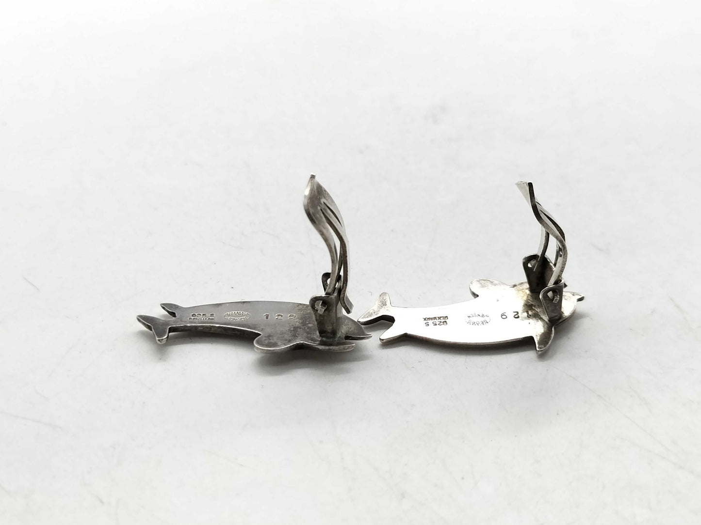 Georg Jensen Earrings 129 Dolphin SV925 7.3g Earrings
