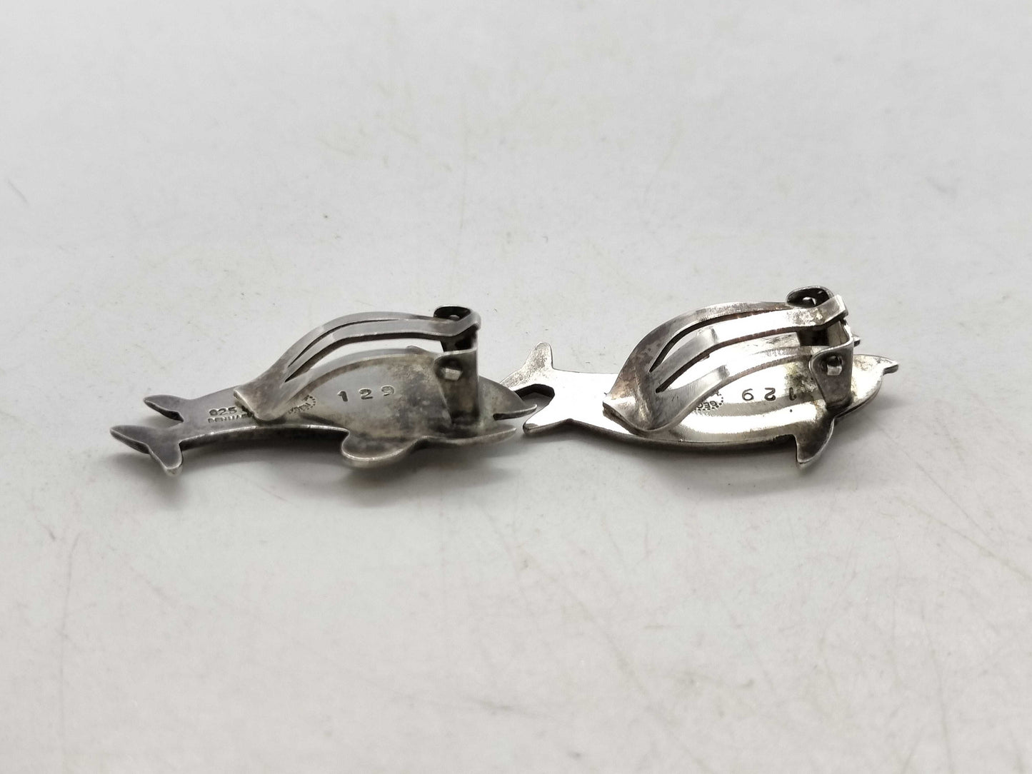 Georg Jensen Earrings 129 Dolphin SV925 7.3g Earrings