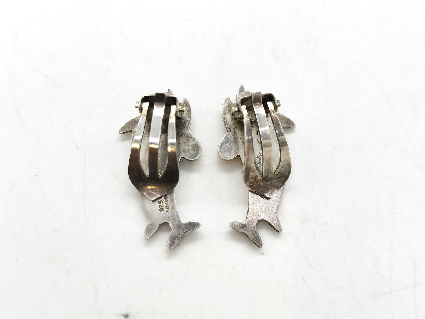 Georg Jensen Earrings 129 Dolphin SV925 7.3g Earrings