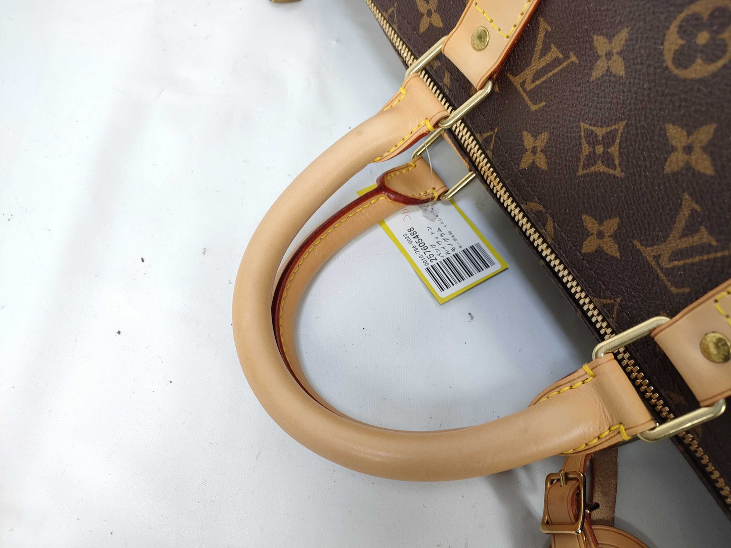 LOUIS VUITTON Monogram Keepall 50 Boston Bag with Initials