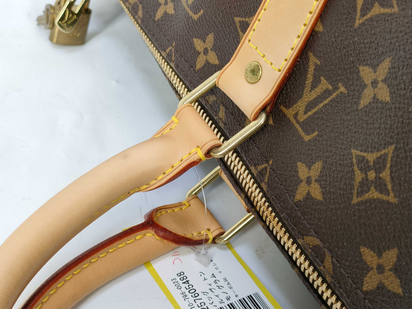 LOUIS VUITTON Monogram Keepall 50 Boston Bag with Initials