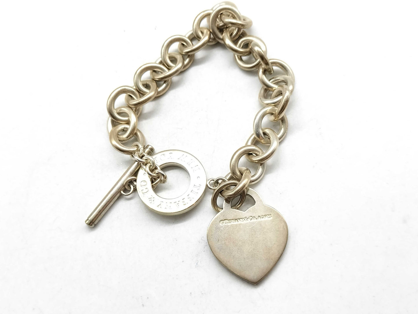 Tiffany & Co. 925 Return to Heart Tag Bracelet Bangle