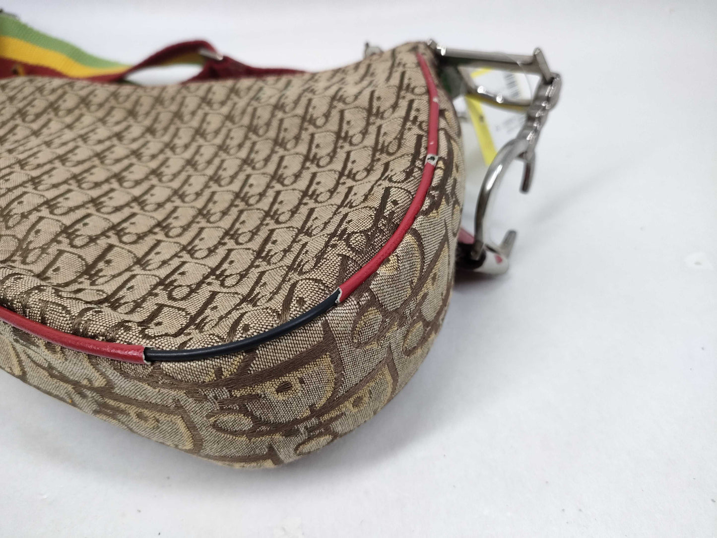Dior Trotter Rasta Saddle Bag, No Engraving, Shoulder Bag