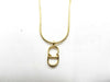 Dior CD logo necklace gold necklace