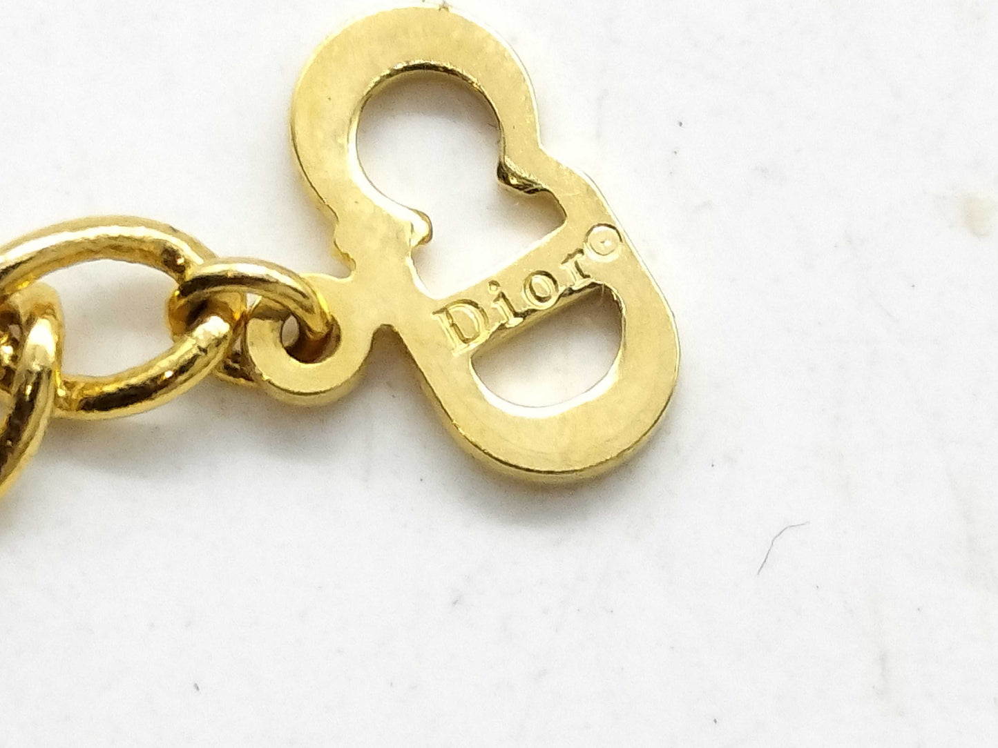 Dior CD logo necklace gold necklace