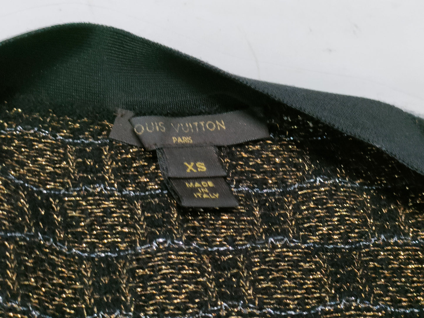 LOUIS VUITTON Damier Cardigan Cashmere Blend RW151A F7KC12OHU Cardigan