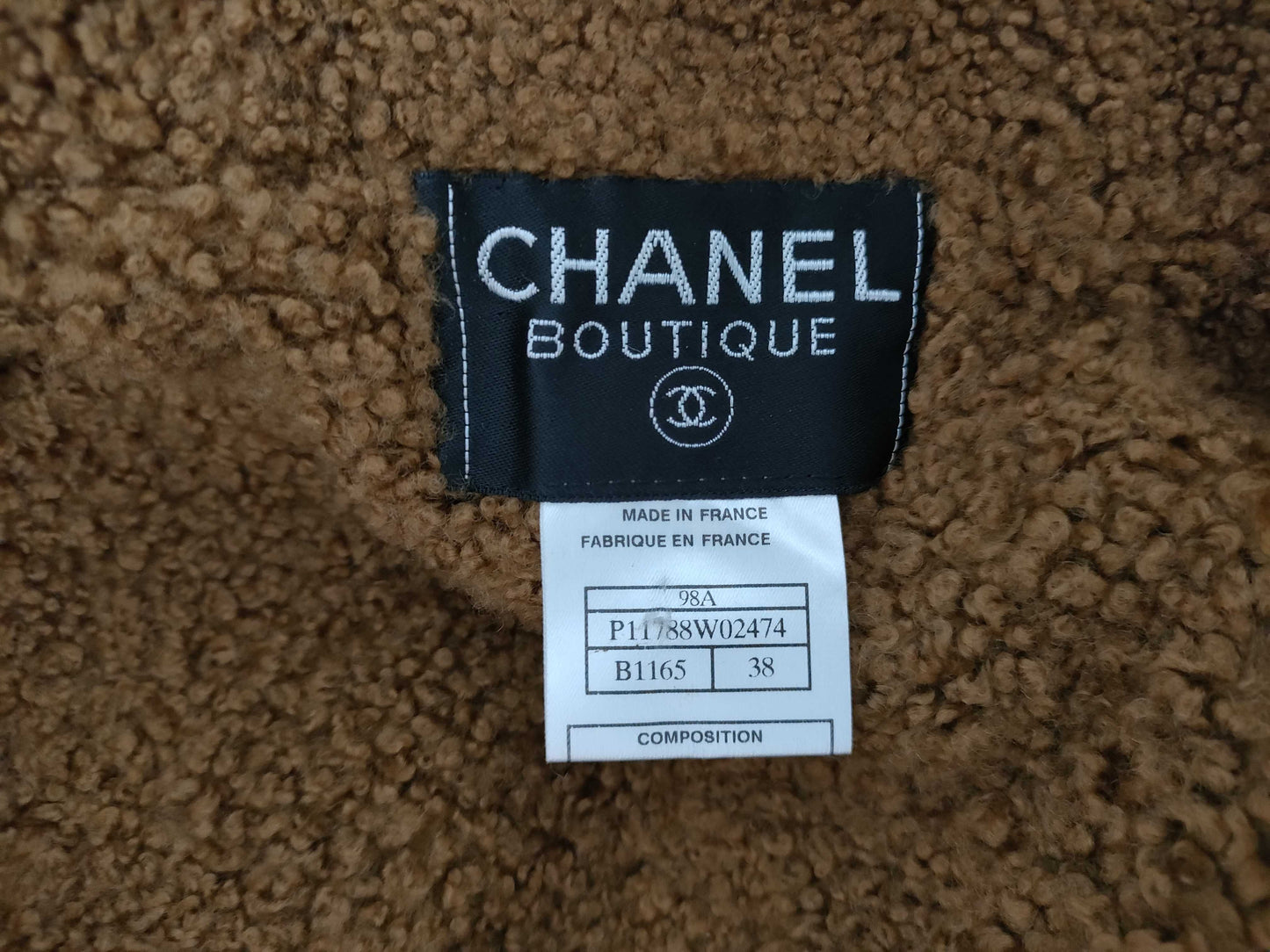 CHANEL 98A Tweed Coat Jacket