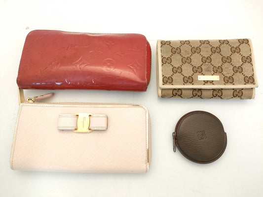 LOUIS VUITTON Vernis Gucci/Ferragamo/Loewe/Wallet*4 Wallet