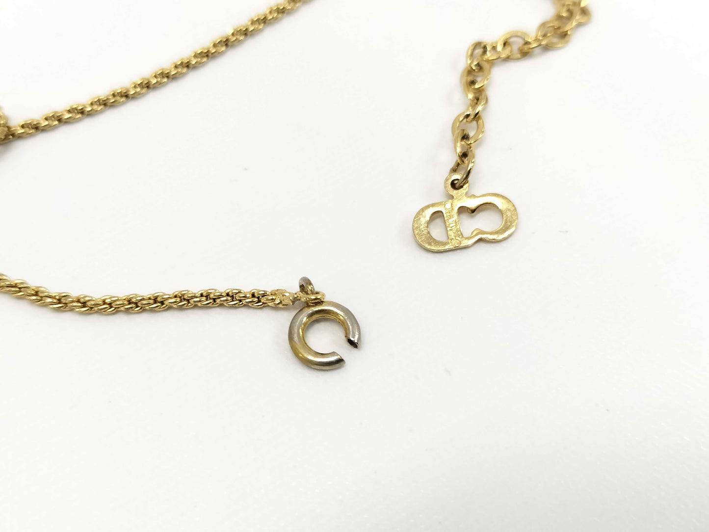 Dior Heart Necklace with Green Light Stone